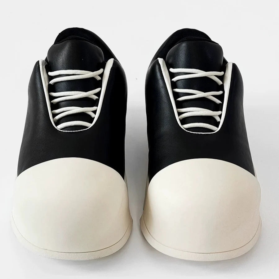 Large Round Toe Chunky Sole Canvas Shoes