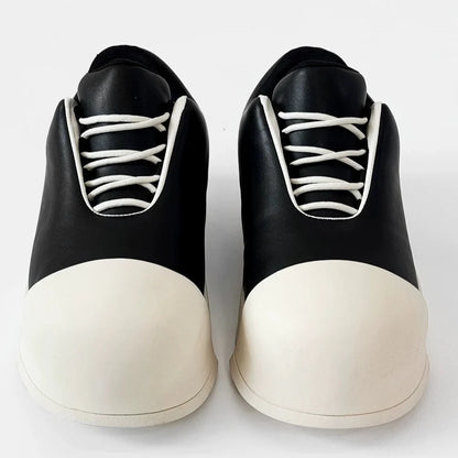 Large Round Toe Chunky Sole Canvas Shoes