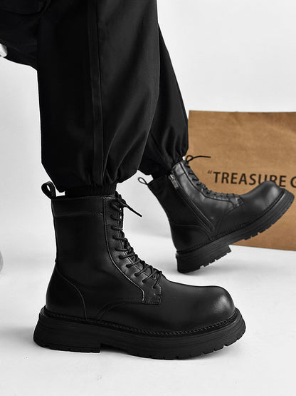 Platform Lace-Up Boots