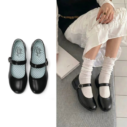 Mint Dot Mary Jane Flats