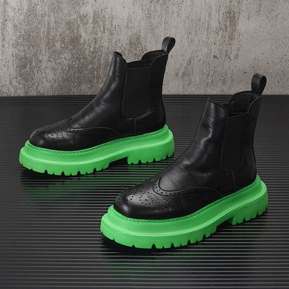 Platform Lug Sole Chelsea Boots