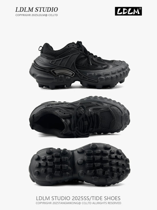 Lightweight Mesh Splicing Thick Sole Sporty Sneakers