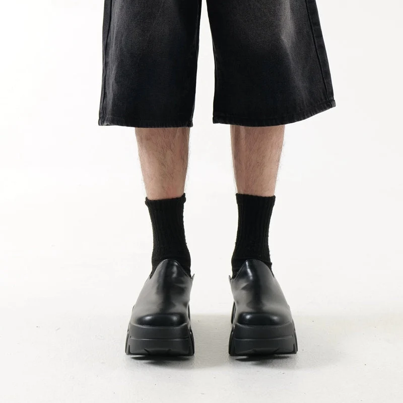 Bulldozer Chunky Sole Tank Leather Derby Loafers WN20783