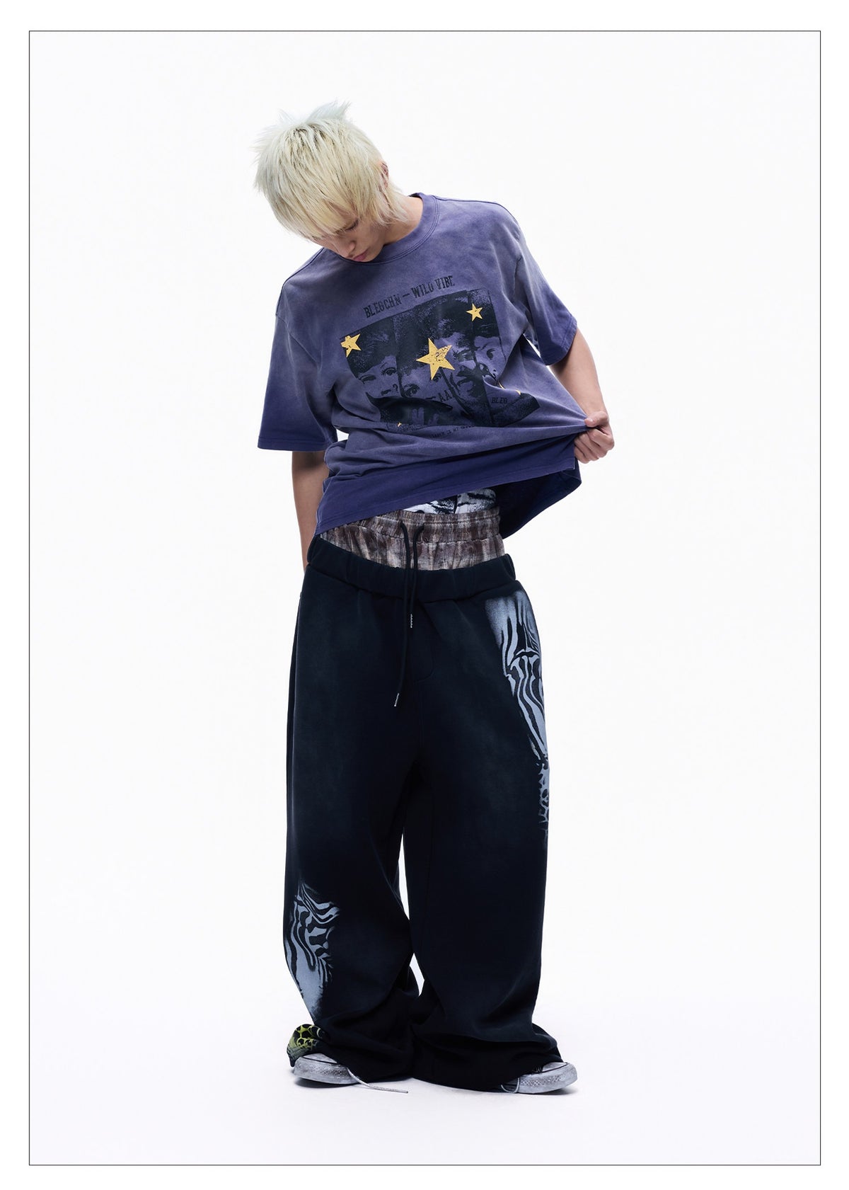 Double-waisted Leopard Sweatpants