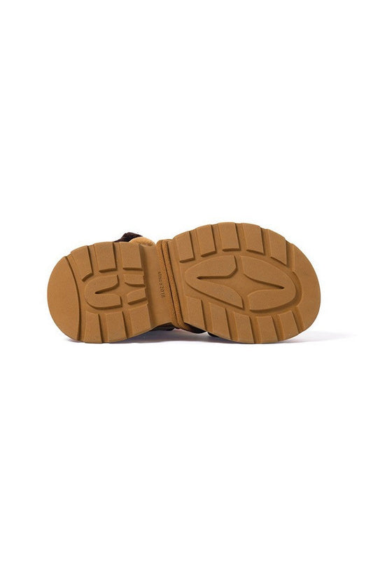 Khaki Chunky Snow Boots