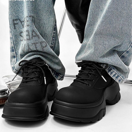 Platform Thick Sole Lace-Up Sneakers WN24513