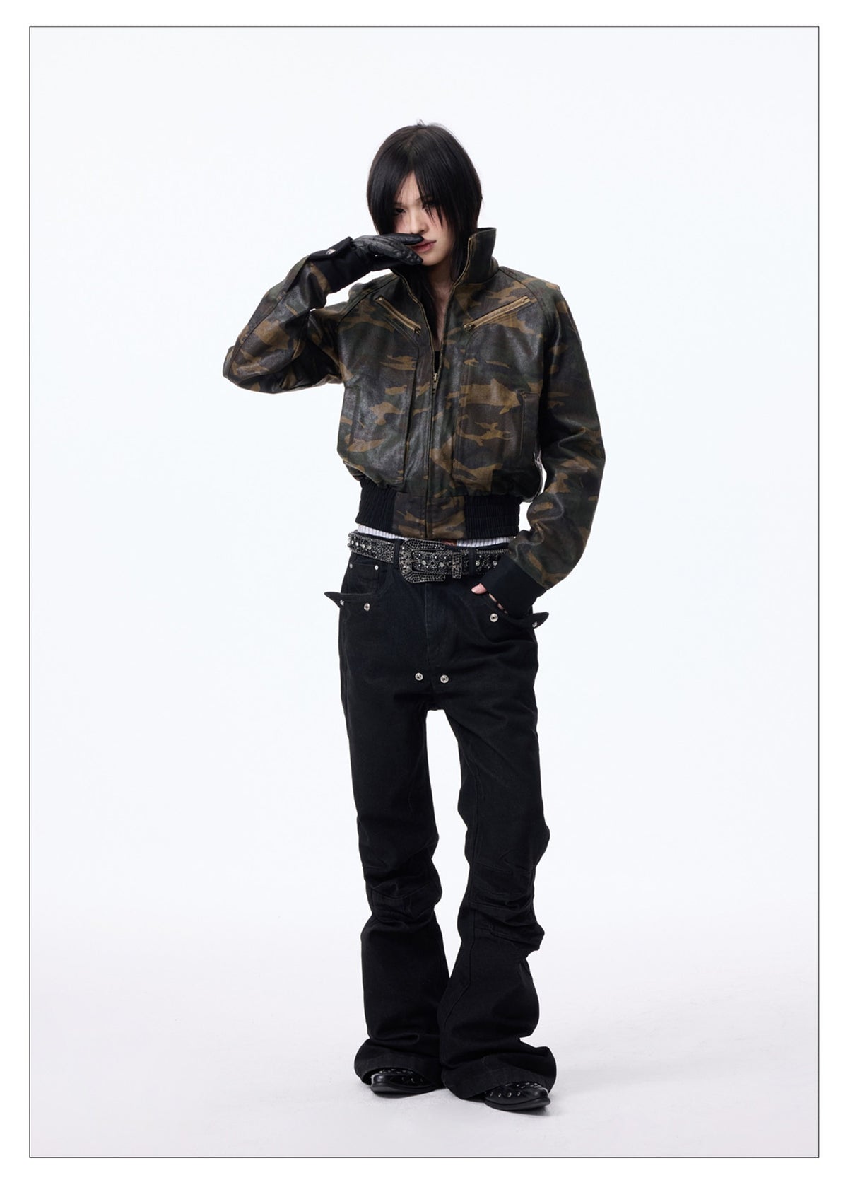 Raw Denim Flare Pants