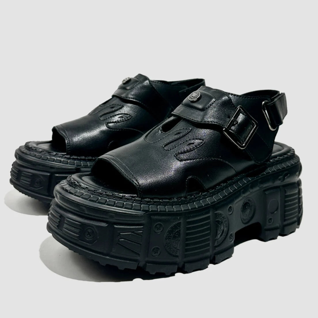 Punk Flame Chunky Sole Sandals