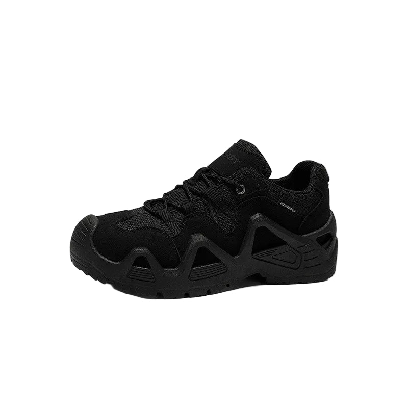 Panel Design Chunky Lace-Up Sneakers