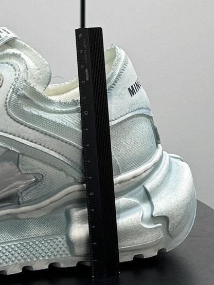 Round Toe Breathable Platform Height Increase Sneakers