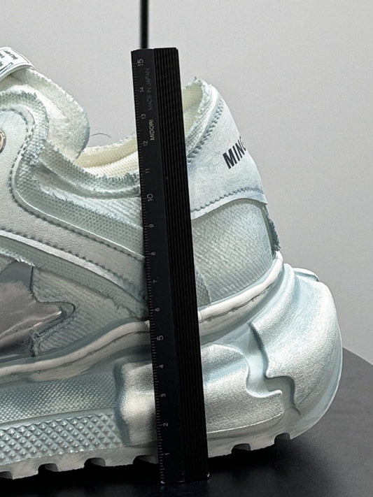 Round Toe Breathable Platform Height Increase Sneakers