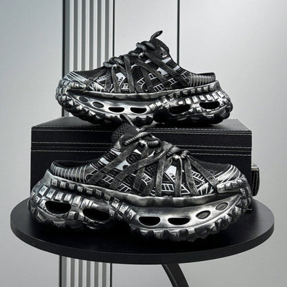 Strap Air Sole Chunky Sole Slip-On Shoes
