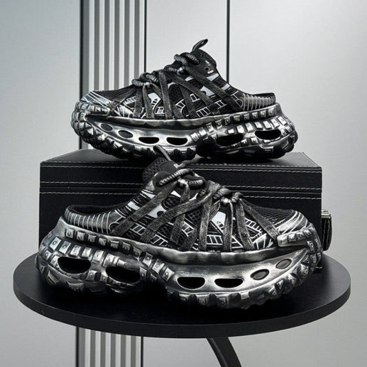 Strap Air Sole Chunky Sole Slip-On Shoes
