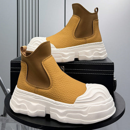 Side Gore Platform Sneaker Boots
