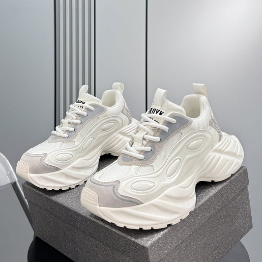 Metallic Panel Chunky Sole Sneakers