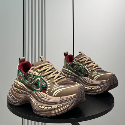 Chunky Platform Mesh Sneakers