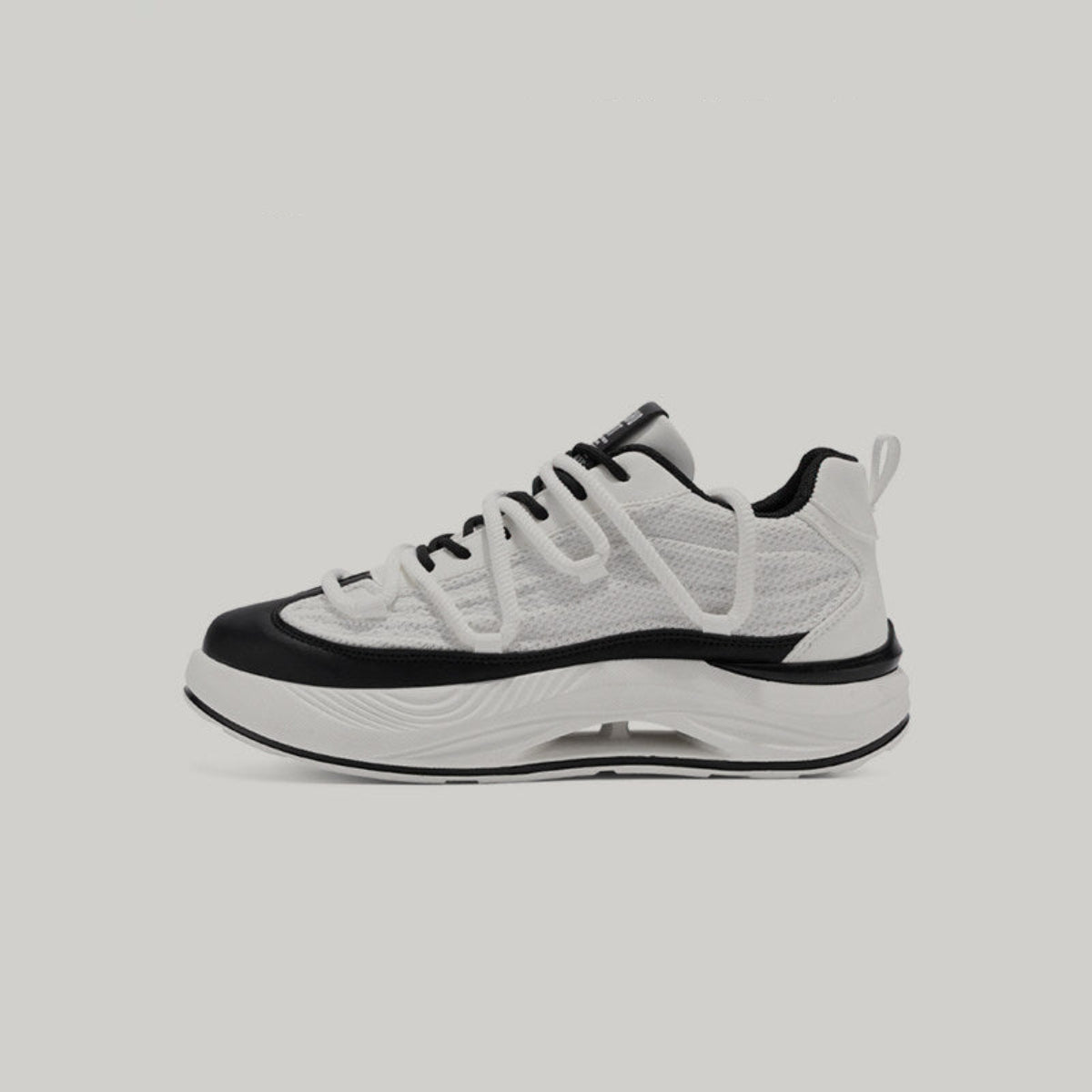 Breathable Mesh Platform Lace-Up Sneakers WN23512