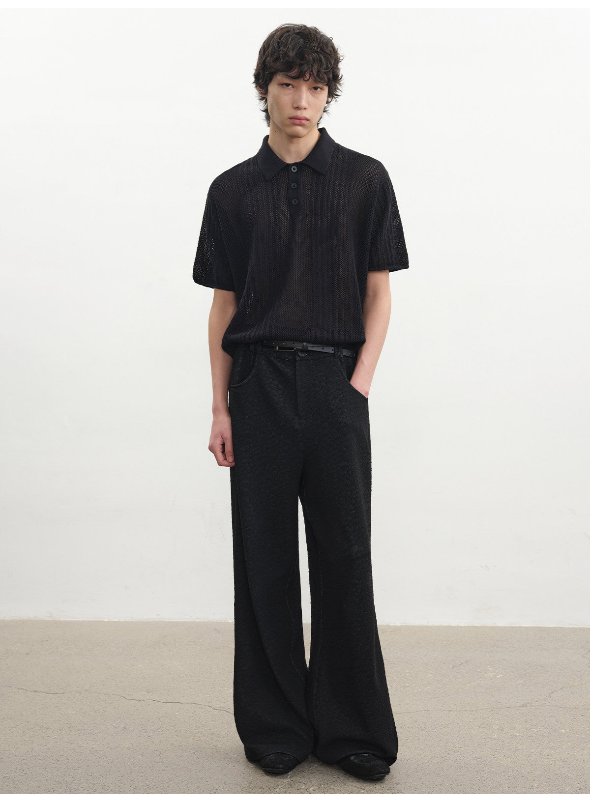 Hollow Polo Shirt