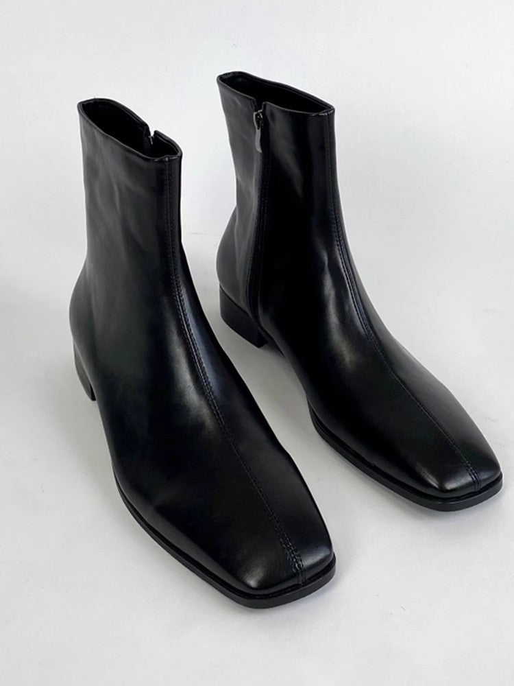 【Speed Shipping】Chelsea Waterproof Leather High Cut Boots WN6773-S