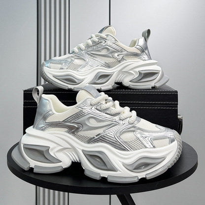 Breathable Platform Height-Increasing Dad Sneakers WN24734