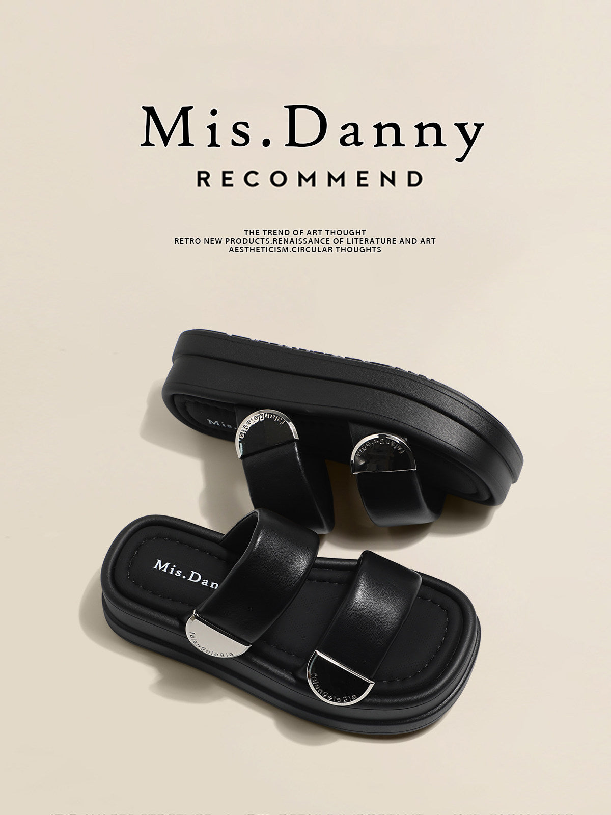 Super Soft Platform Double-Strap Sandals