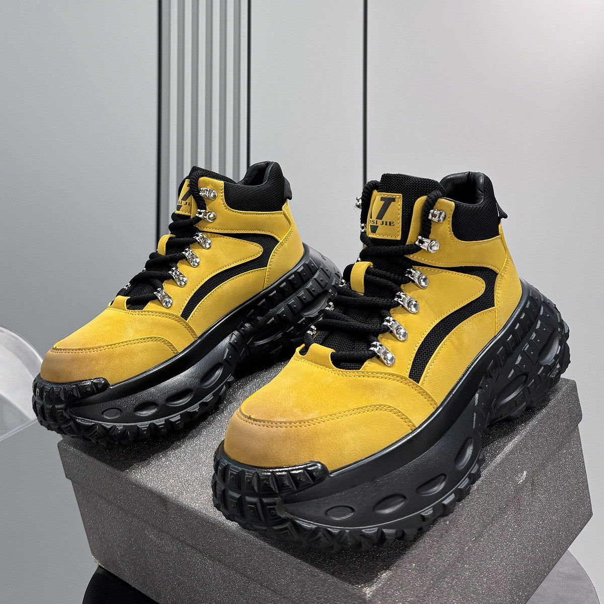 Chunky Platform Height Increase Boots