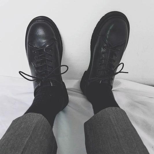Round Toe Platform Design Shoes