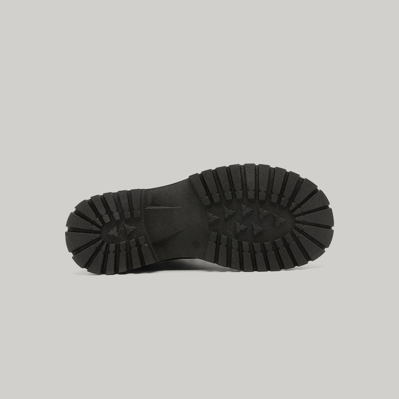 Matte Chunky Sole Lace-Up Shoes