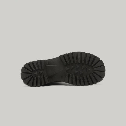 Matte Chunky Sole Lace-Up Shoes