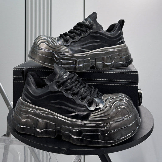 Metallic Gradient Sole Sneakers