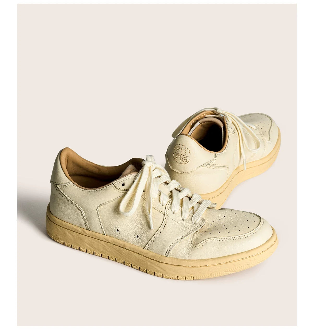 Vintage Court Cowhide Leather Sneakers