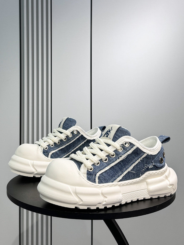 Panel Chunky Sole Sneakers