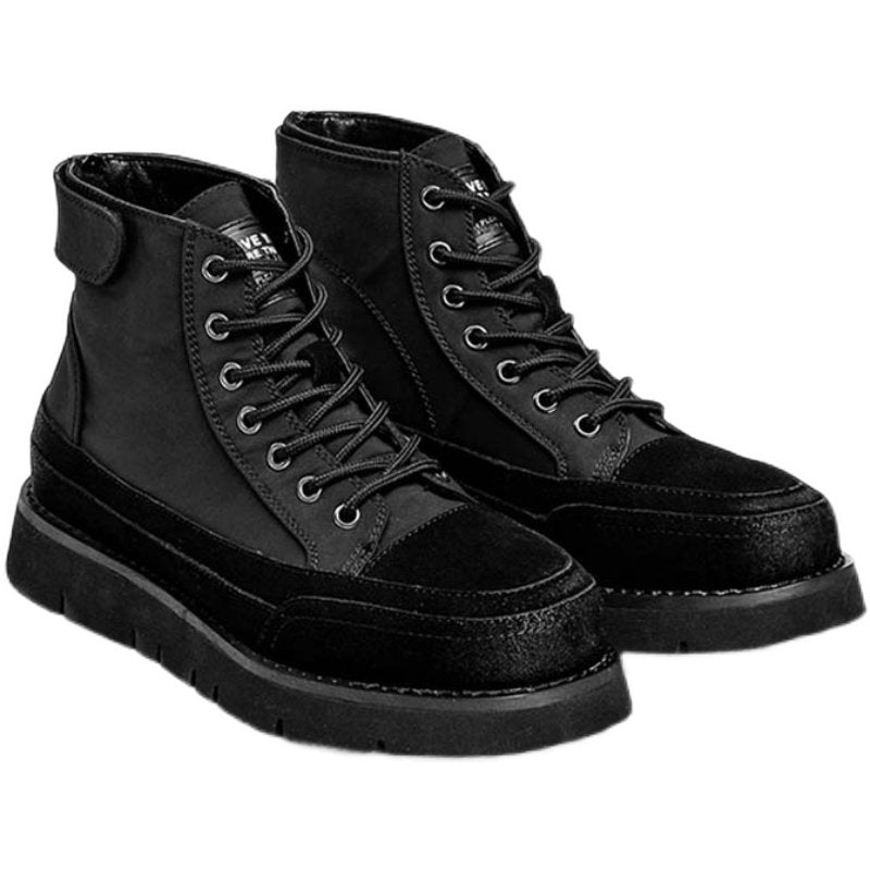 Functional High-Top Lace-Up Boots
