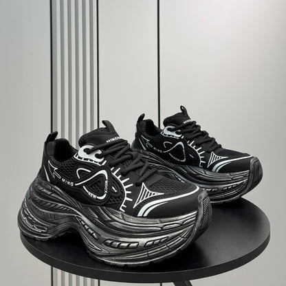 Chunky Platform Mesh Sneakers