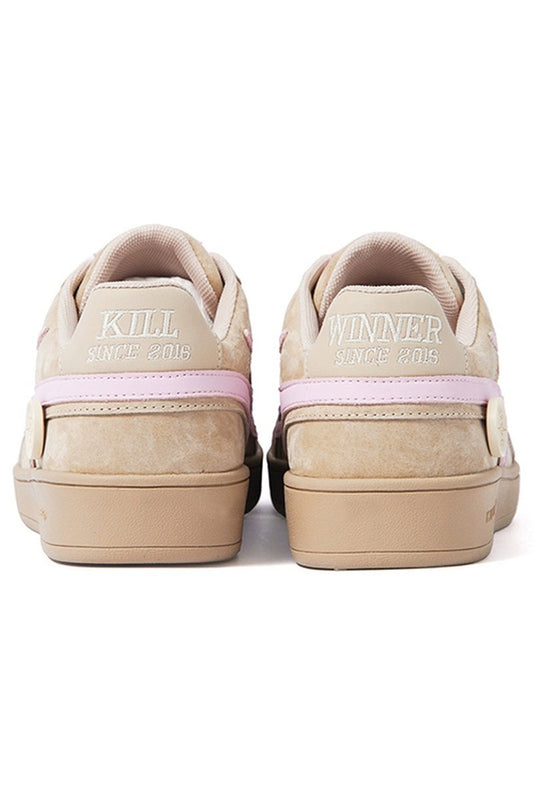 Almond Retro Trainer Sneakers