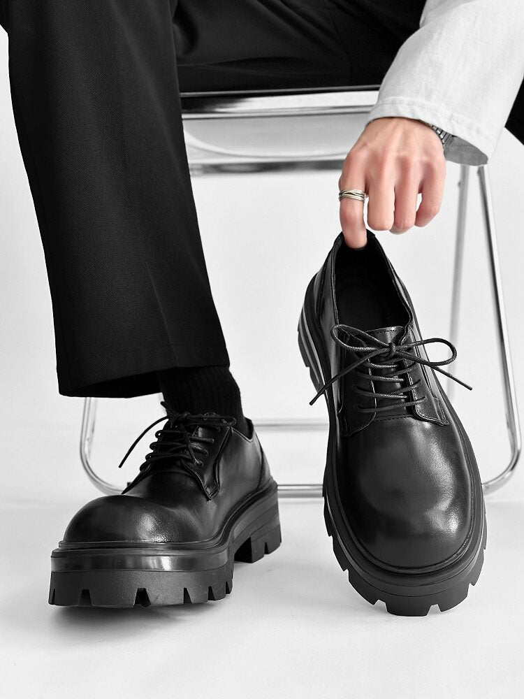 Lace Up Thick Sole Platform Shoes