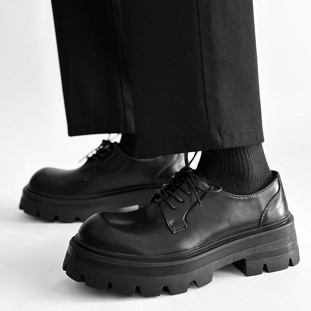 Lace Up Thick Sole Platform Shoes