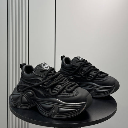 Panel Thick Sole Chunky Sole Sneakers