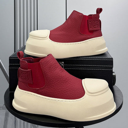 Side Gore Platform Short Boots