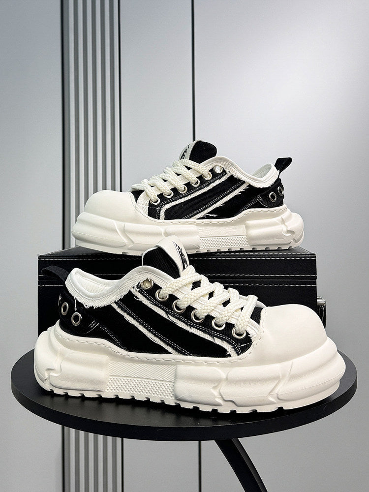 Panel Chunky Sole Sneakers