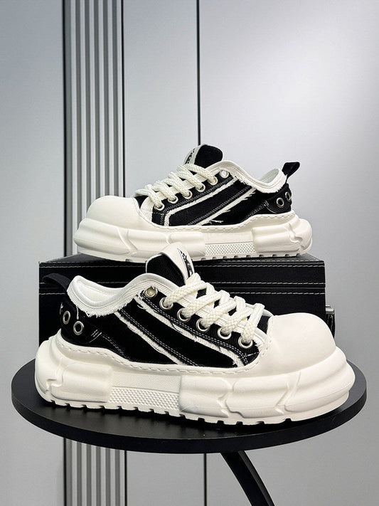 Panel Chunky Sole Sneakers