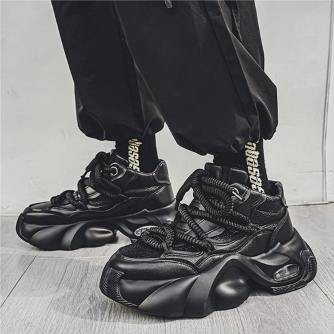 High-Top Dirt-Resistant Simple Thick Sole Workwear Shoes