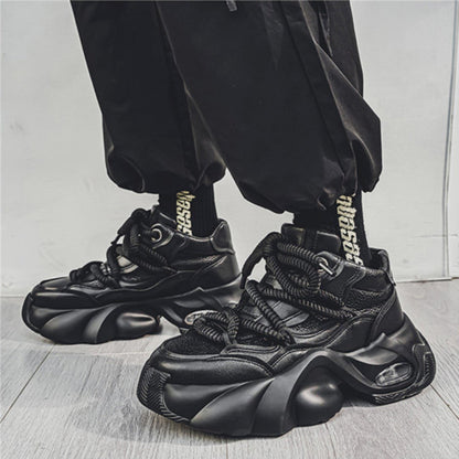 High-Top Dirt-Resistant Simple Thick Sole Workwear Shoes