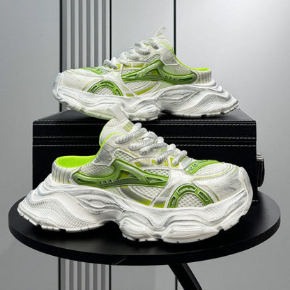 Breathable Thick-Sole Height-Increasing Slip-On Shoes WN24746