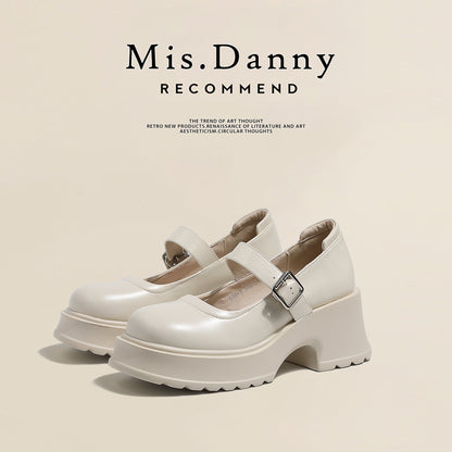 PU Leather Platform Pumps