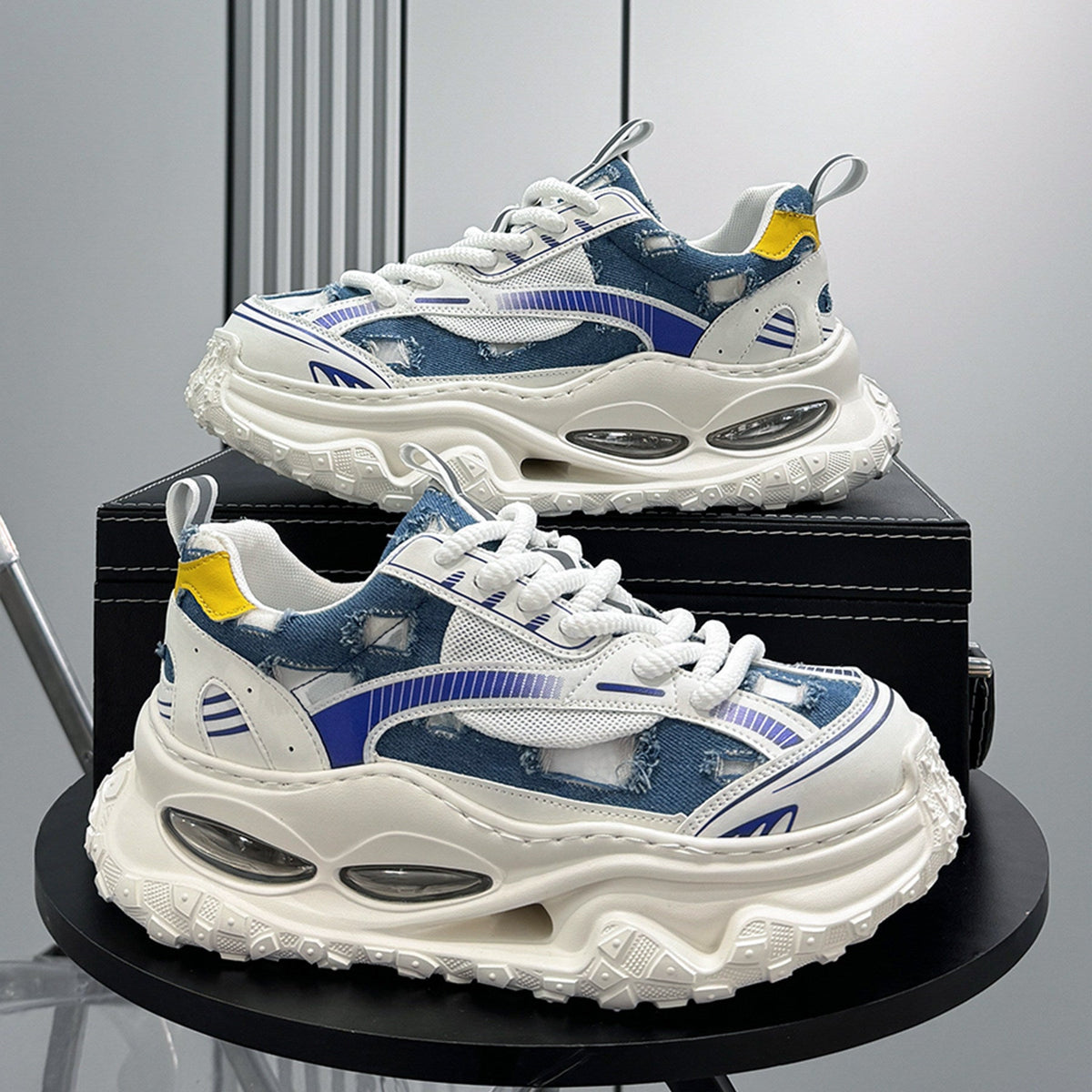 Mesh Air Chunky Sole Sneakers