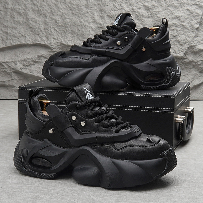 Panel Air Sole Platform Chunky Sole Sneakers