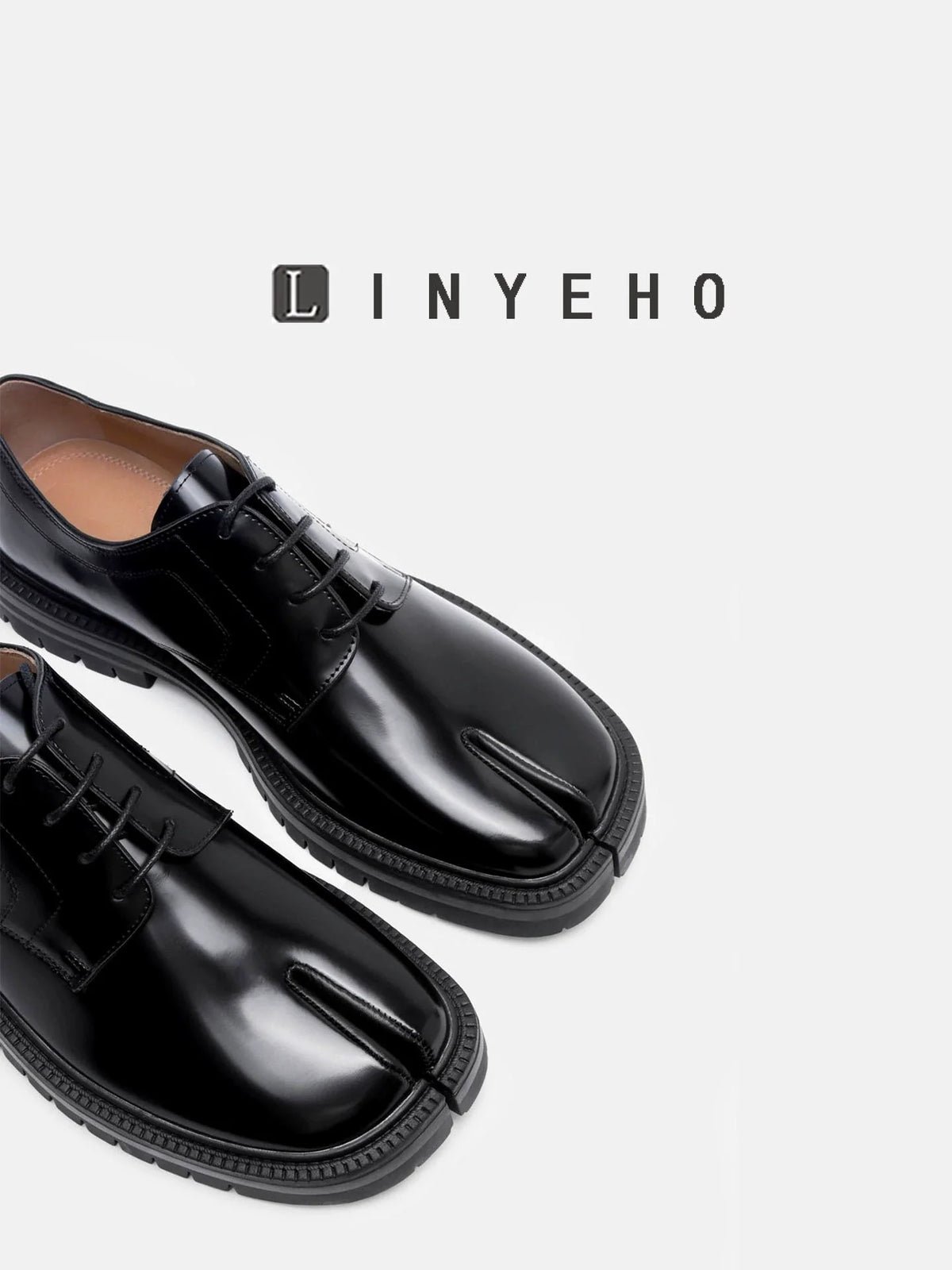 Split-Toe Platform Loafers