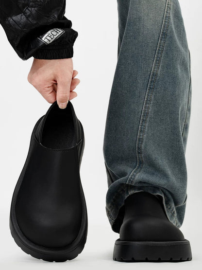 Midnight Monolith Slip Clogs
