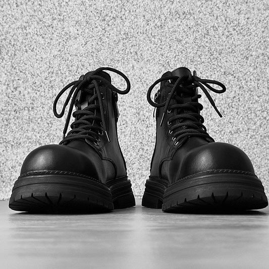 Chunky Platform Lace-Up Boots